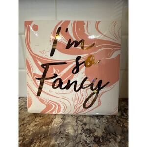 Slant Collections “I’m so Fancy” Ceramic Wall Tile 7”x7”
